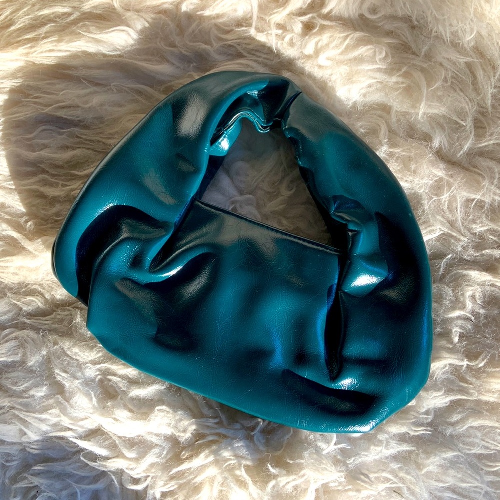 Blue leather urban outfitters bag